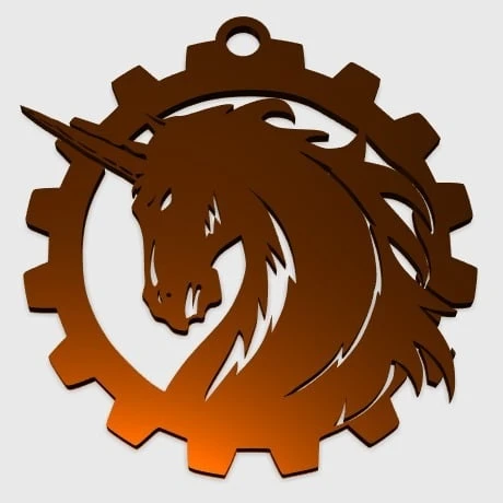 Byr Tek Boynuzlu At Kolye (Plastik Aparattır!!!) 3D ürün görseli