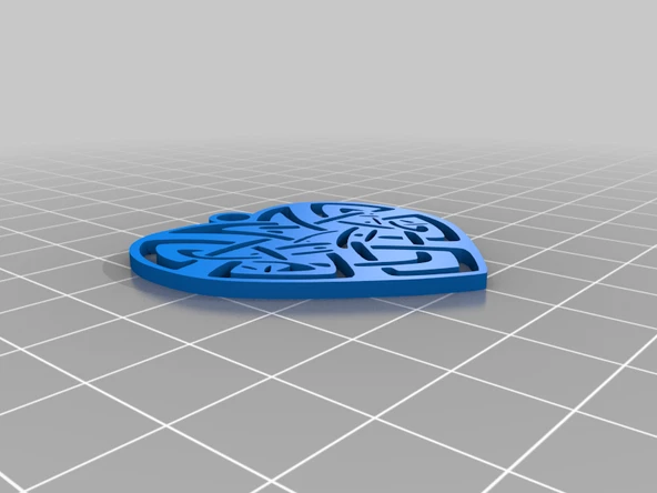 Byr Kalp Celtic Kolye (Plastik Aparattır!!!) 3D - 3