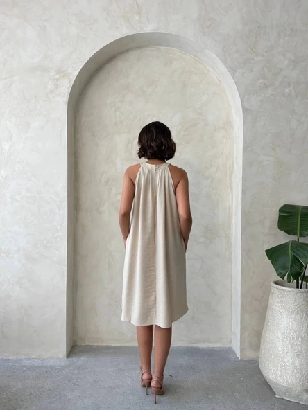 Salaş keten elbise - 6