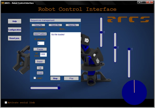 Byr ARCS: 3 boyutlu baskılı/arduino kontrollü robotik kolları çalıştıran yazılım. (Plastik Aparattır!!!) 3D - Resim 3