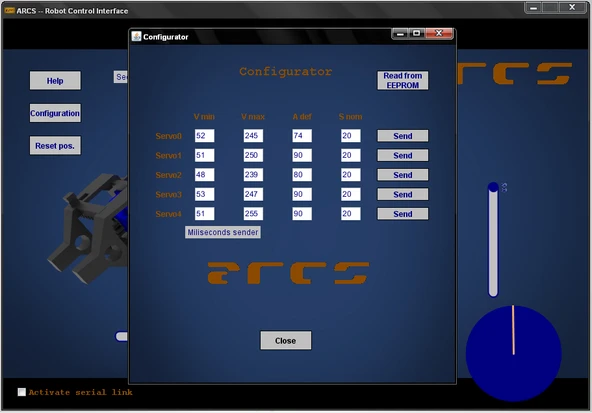 Byr ARCS: 3 boyutlu baskılı/arduino kontrollü robotik kolları çalıştıran yazılım. (Plastik Aparattır!!!) 3D - Resim 4