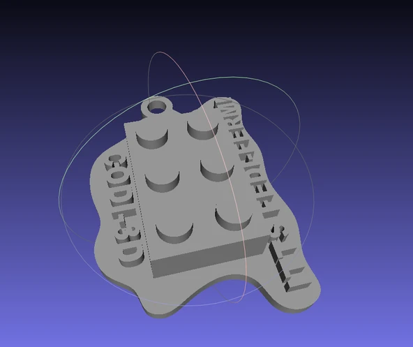 Byr ITTS FEDI-FERMI'nin son başarısını anmak için CODI-3D anahtarlık. İtalyan Şampiyonlar Birinci® LEGO® Ligi! (Plastik Aparattır!!!) 3D - 4