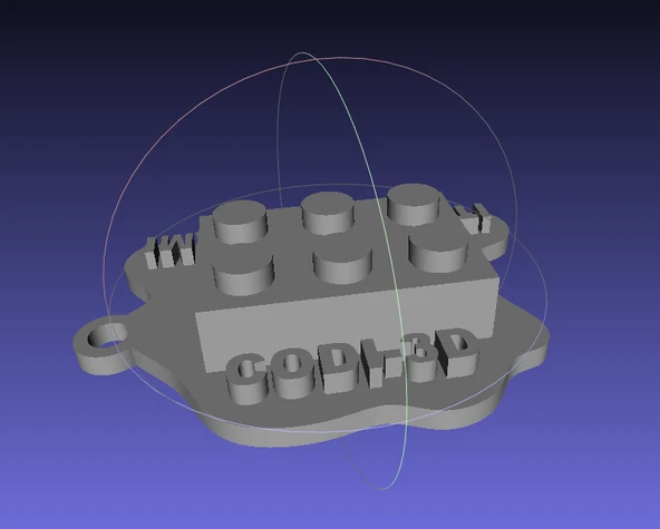 Byr ITTS FEDI-FERMI'nin son başarısını anmak için CODI-3D anahtarlık. İtalyan Şampiyonlar Birinci® LEGO® Ligi! (Plastik Aparattır!!!) 3D - 5