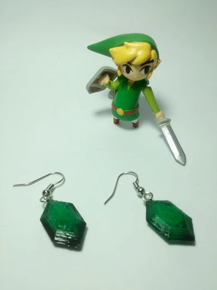 Byr Küpe veya kolye için Rupi Zelda (Plastik Aparattır!!!) 3D - 5