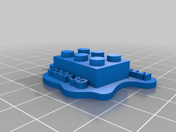 ITTS FEDI-FERMI'nin son başarısını anmak için CODI-3D anahtarlık. İtalyan Şampiyonlar Birinci® LEGO® Ligi! (Plastik Aparattır!!!) - 3