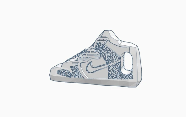 Byr Nike Dunk Yüksek Anahtarlık (Plastik Aparattır!!!) 3D ürün görseli