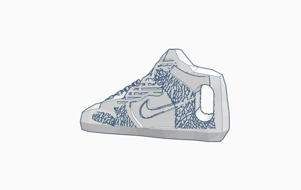Byr Nike Dunk Yüksek Anahtarlık (Plastik Aparattır!!!) 3D - Resim 2