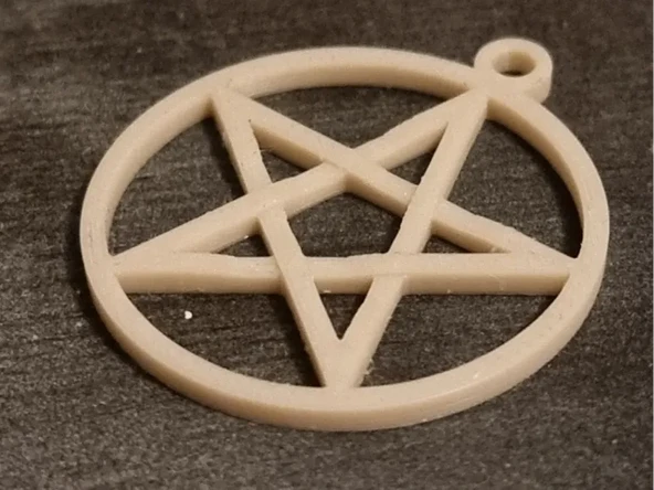 Byr Pentagram Kolye Wicca (Plastik Aparattır!!!) 3D - 1
