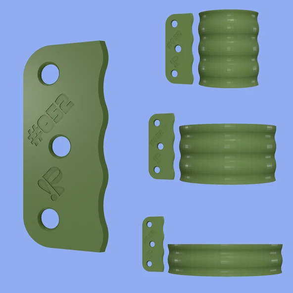 Byr Çanak çömlek kaburga aracı #052 (Plastik Aparattır!!!) 3D