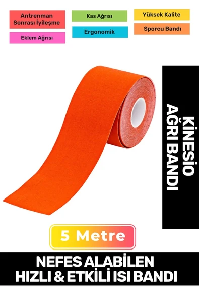 Hızlı Etkili Büyük Boy Kas Eklem Bel Bacak Kol Boyun Sırt Omuz Karın Kalça Ağrı Isı Bandı 5cmx5m