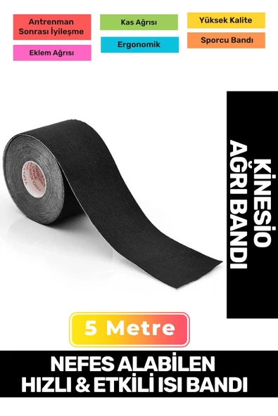 Hızlı Etkili Büyük Boy Kas Eklem Bel Bacak Kol Boyun Sırt Omuz Karın Kalça Ağrı Isı Bandı 5cmx5m