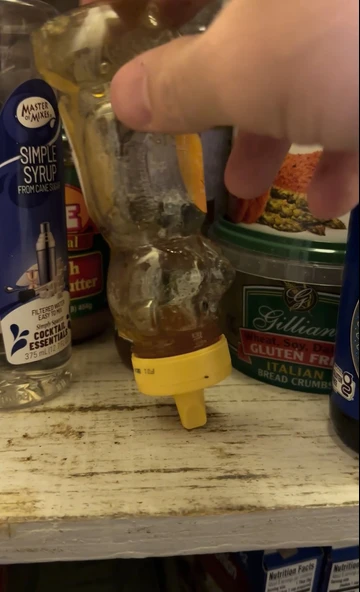 Byr Baş aşağı bal ayı şişesi tutucu (Plastik Aparattır!!!) 3D - 3