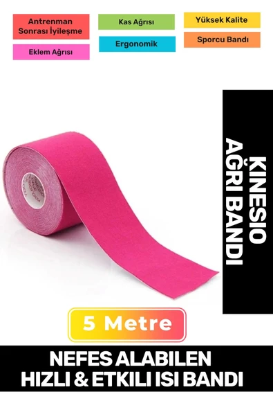 Hızlı Etkili Büyük Boy Kas Eklem Bel Bacak Kol Boyun Sırt Omuz Karın Kalça Ağrı Isı Bandı 5cmx5m