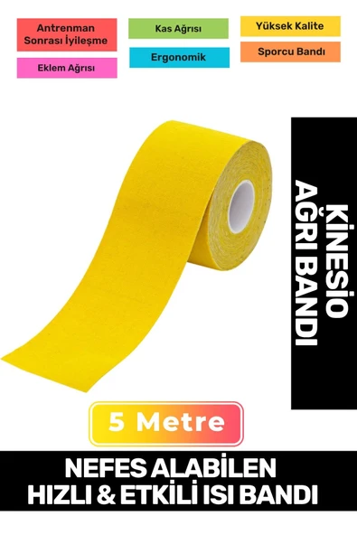 Hızlı Etkili Büyük Boy Kas Eklem Bel Bacak Kol Boyun Sırt Omuz Karın Kalça Ağrı Isı Bandı 5cmx5m