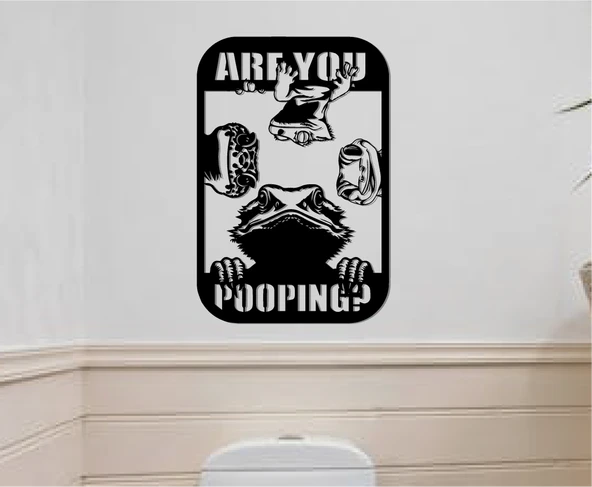 Kaka mı yapıyorsun? kertenkele banyo işareti (Plastik Aparattır!!!) - 3