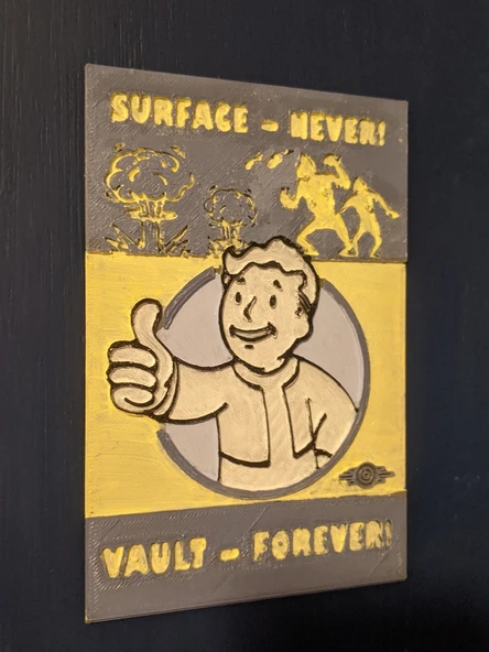 Fallout Poster - Yüzey Asla, Sonsuza Kadar Kasa! (Plastik Aparattır!!!)
