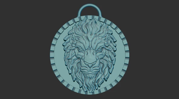 Byr Aslanın baş kolye (Plastik Aparattır!!!) 3D - Resim 3