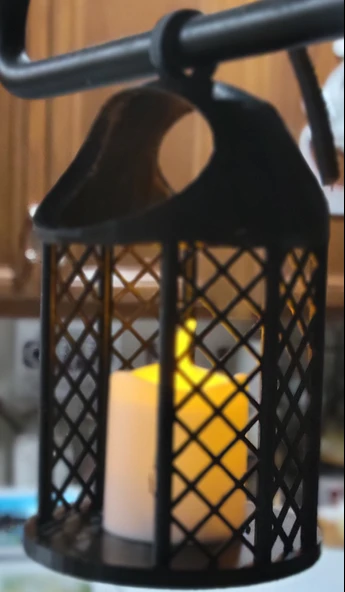 Byr Çay Işığı Yuvarlak Fener (Plastik Aparattır!!!) 3D - 2