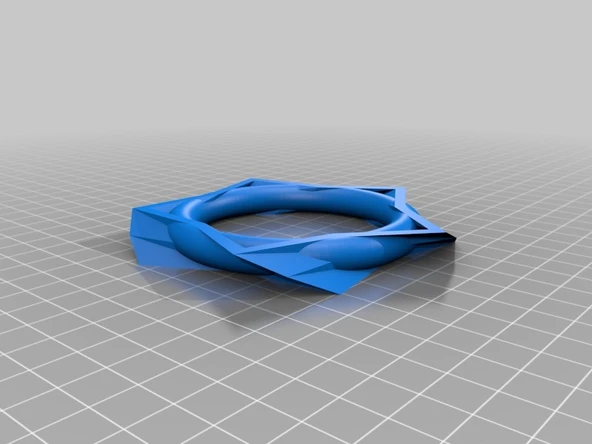 Byr Bükülmüş dairesel bilezik (Sadece Plastik Aparattır!!!) 3D ürün görseli