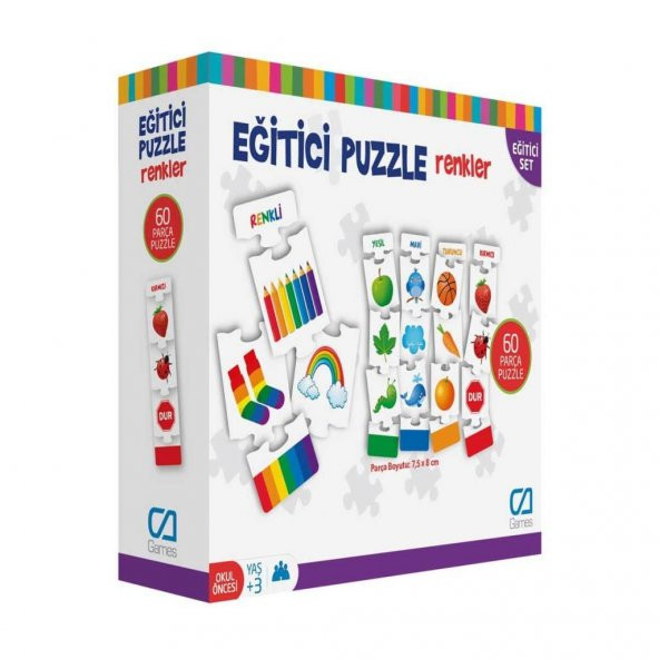 Ca Games Eğitici Puzzle Renkler 60 Parça CA.5029