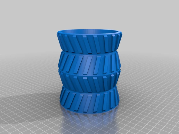 Byr Dekoratif Vazo (Sadece Plastik Aparattır!!!) 3D - 2