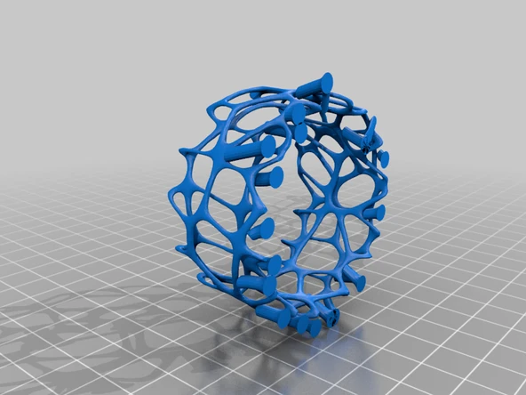 Byr Meshmixer Destekleri ile Voronoi Bilezik (Plastik Aparattır!!!) 3D - 2