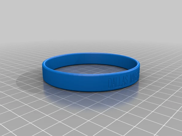 Byr Dallas Makerspace neden bilezik (büyük) (Sadece Plastik Aparattır!!!) 3D - 2