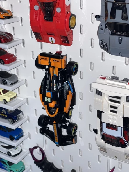 LEGO McLaren F1 seti IKEA Skadis Bineği (Plastik Aparattır!!!)
