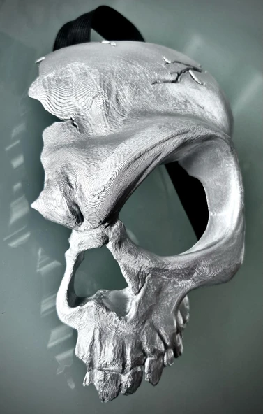 Byr yarım Kafatası Maskesi (Sadece Plastik Aparattır!!!) 3D - 2