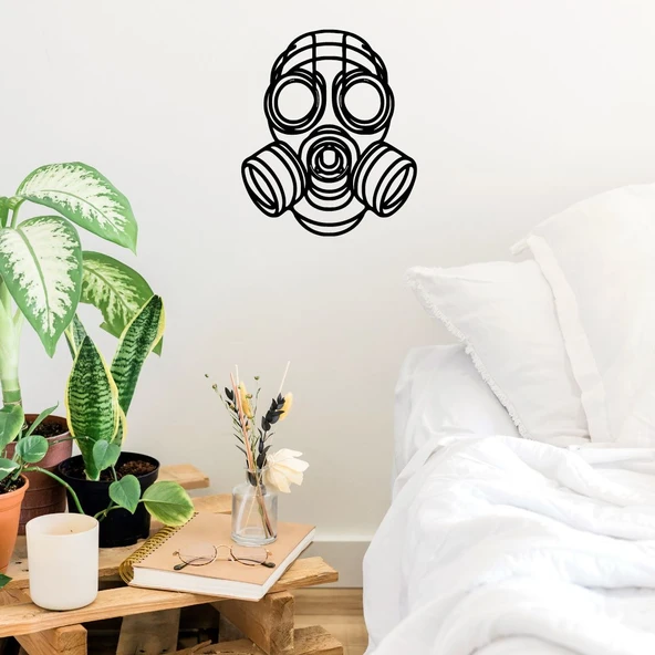 Byr Gaz maskesi / Plynová maska  duvar veya masa dekorasyonu (Sadece Plastik Aparattır!!!) 3D - Resim 3