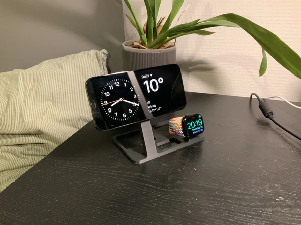 Byr iPhone ve Apple Watch için MagSafe Standı (Sadece Plastik Aparattır!!!) 3D - Resim 3