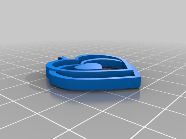 Byr Kalp Kalp Kolye (Plastik Aparattır!!!) 3D - Resim 2