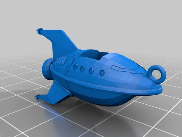 Byr KÜPE UZAY GEMİSİ SPACECRAFT NAVE ÖZEL KOLYE (Plastik Aparattır!!!) 3D ürün görseli 1