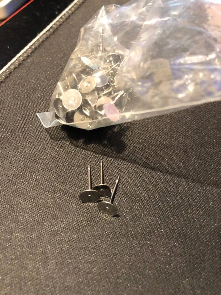 Byr Küpe Yıldızı üç büyük halka (Plastik Aparattır!!!) 3D - 4