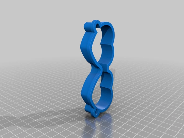 Byr Kalp Güneş Gözlüğü Kurabiye Kesici (Sadece Plastik Aparattır!!!) 3D - 3