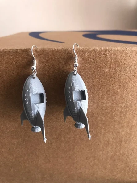 Byr KÜPE UZAY GEMİSİ SPACECRAFT NAVE ÖZEL KOLYE (Plastik Aparattır!!!) 3D - Resim 3