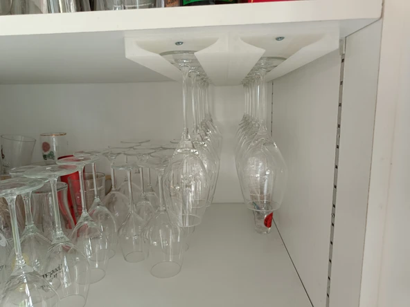 şarap / bira bardakları raf her şeye uyuyor (Plastik Aparattır!!!) - 4