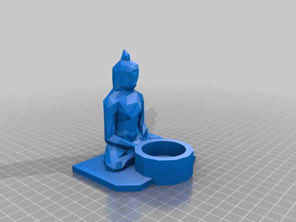 Byr Buda tütsü tutucusu (çay mumu) (Sadece Plastik Aparattır!!!) 3D - 2