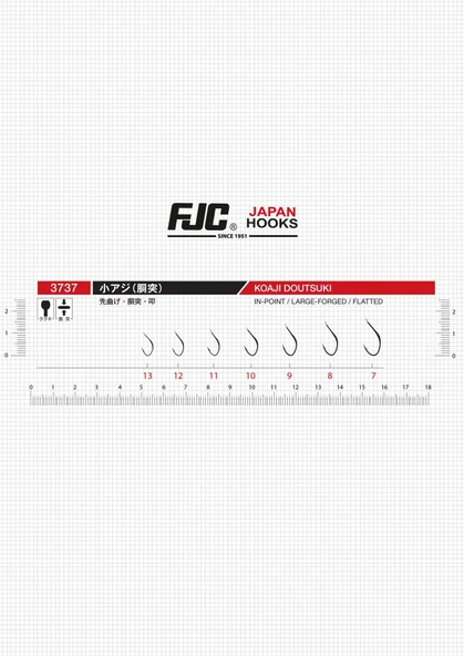 FJC 3737 KOAJI DOUTSUKI BLACK NIKEL 15 Lİ İĞNE NO:8 - Resim 3