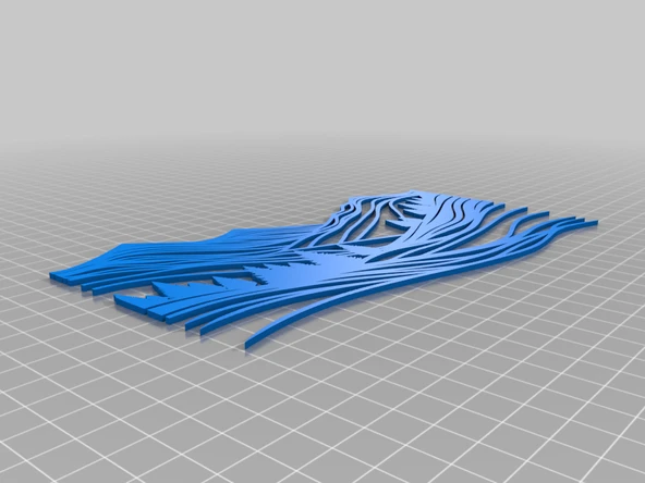 Byr Vadi / Údolí duvar dekorasyonu (Sadece Plastik Aparattır!!!) 3D - Resim 3