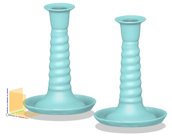 Byr GOUDA Çömlekçilik Şamdan - HOLLANDA 1910 DOLAYLARI (Plastik Aparattır!!!) 3D