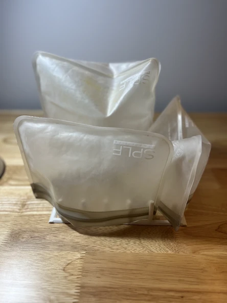 Byr Yeniden kullanılabilir sandviç çanta kurutma rafı (Sadece Plastik Aparattır!!!) 3D - 4