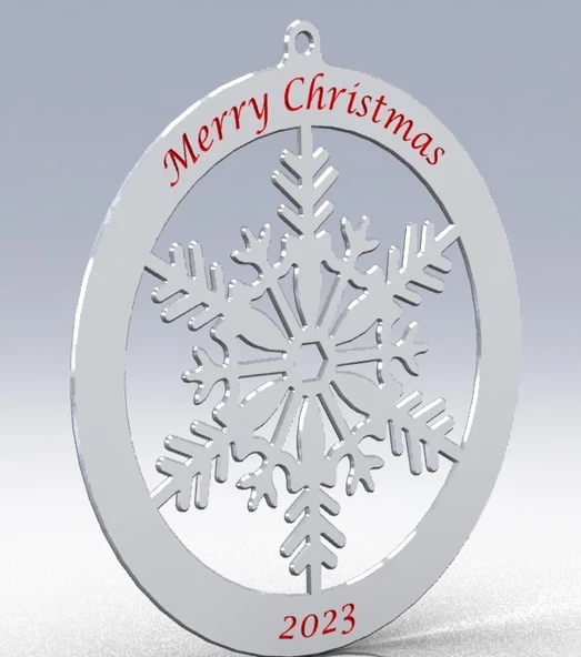 Byr Kar Tanesi Yılbaşı Ağacı Süsü (Plastik Aparattır!!!) 3D ürün görseli