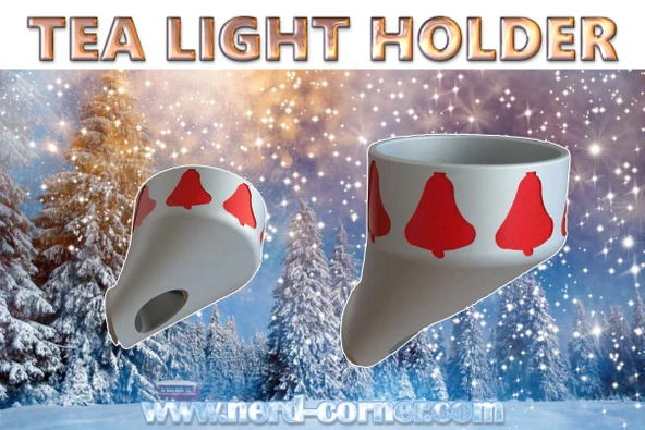 Byr Çay ışığı tutucusu merkezi duvara montaj V1.3 (Sadece Plastik Aparattır!!!) 3D - 2