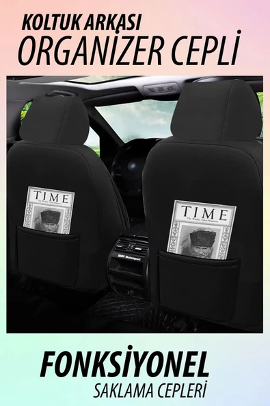 Safir Beyaz Tay Tüyü Seat Leon 1999-2006 Uyumlu Oto Koltuk Kılıfı - 5