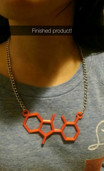 Byr Molekül Kolye - Thalidomide (Plastik Aparattır!!!) 3D - 3