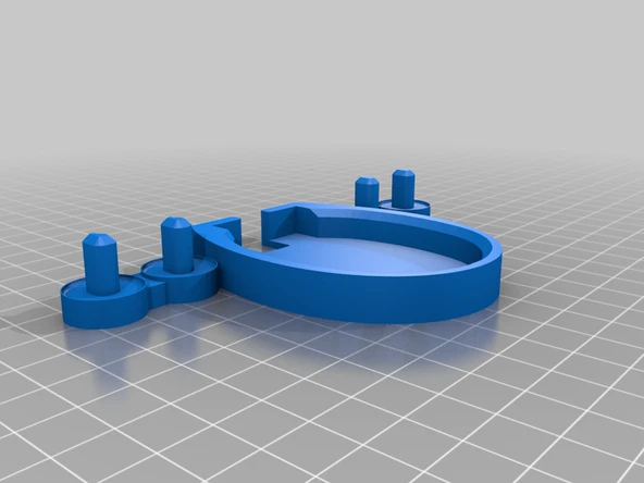 Byr 4 kişilik Oral-B tutucu (Sadece Plastik Aparattır!!!) 3D - 2