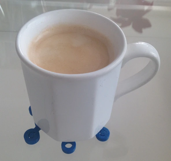 Byr Bu kafein molekülüdür, bunu kahve kupası servis altlığı olarak kullanabilirsiniz (Plastik Aparattır!!!) 3D - 4