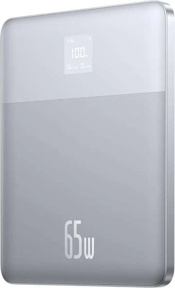 Baseus Blade2 12.000 mAh Digital Display Power Bank 65W-Horizon Sliver