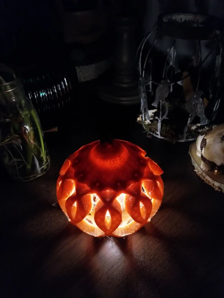 Byr Dekoratif Balkabağı Işığı "Hokkaido Wishbone" (Sadece Plastik Aparattır!!!) 3D - 3